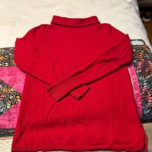 Talbots Vibrant Red Cashmere Sweater